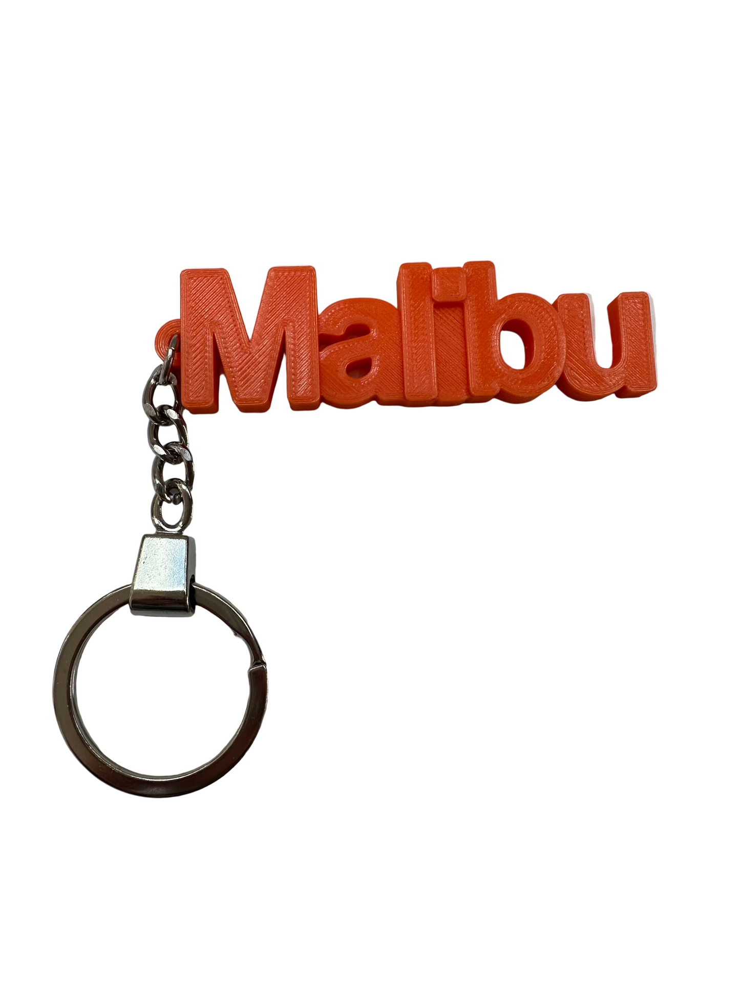 3D Printed Malibu Keychain - Orange