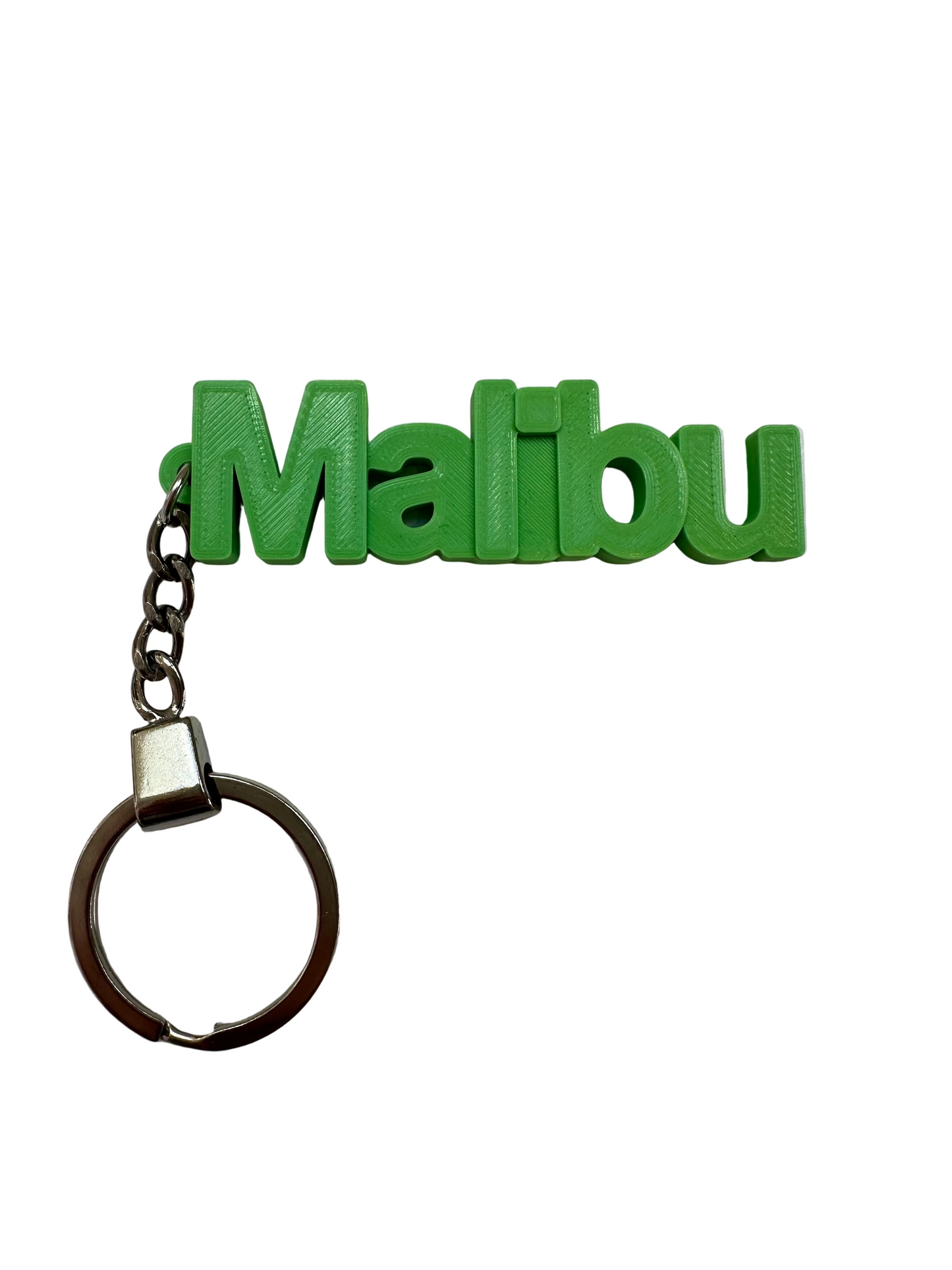 3D Printed Malibu Keychain - Green
