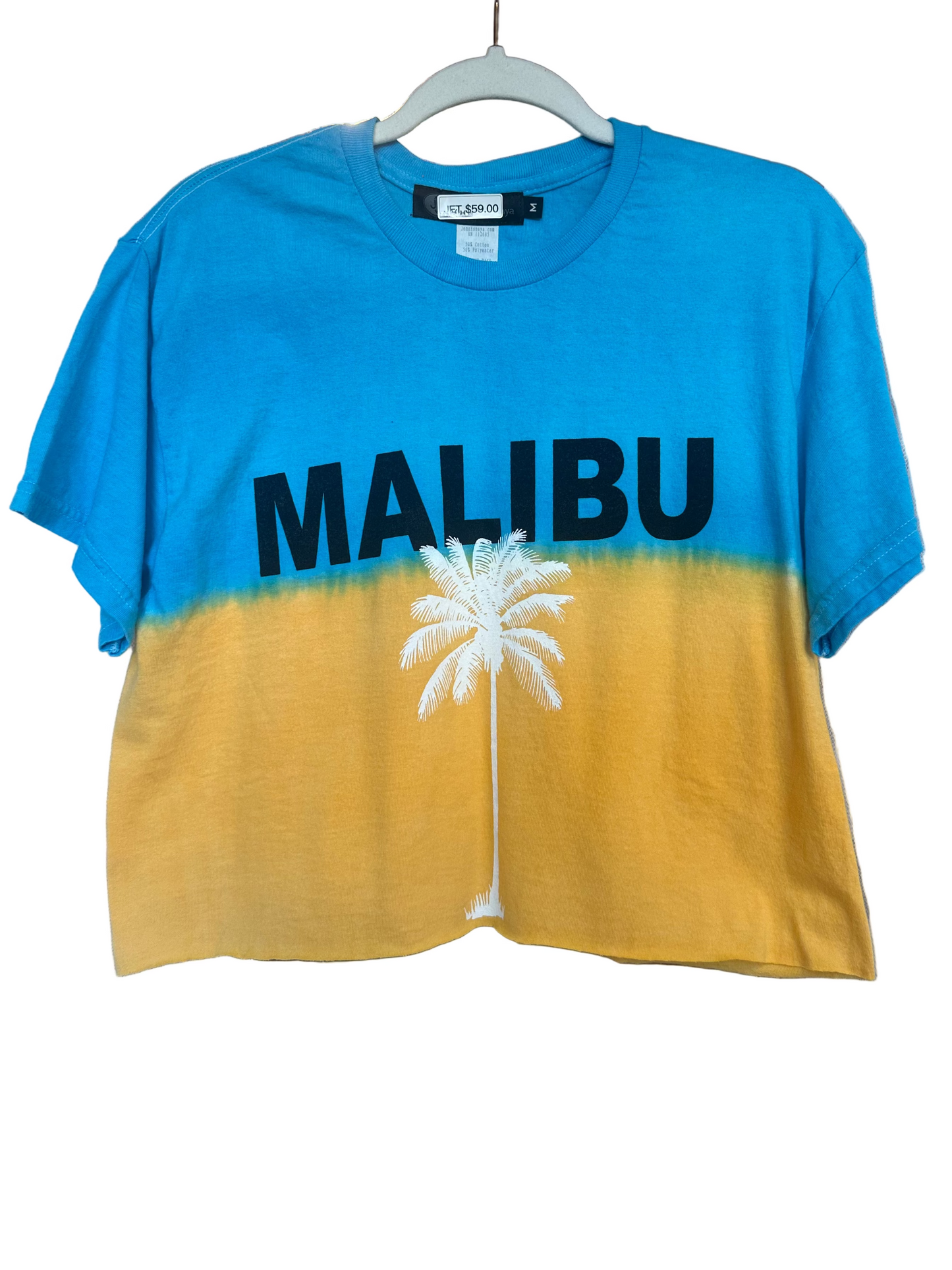 Malibu Cropped Tie Dye T-Shirt