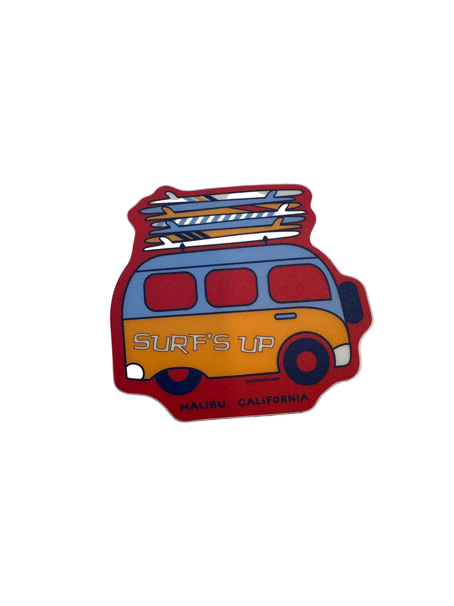 Surfs Up Van Sticker - Large