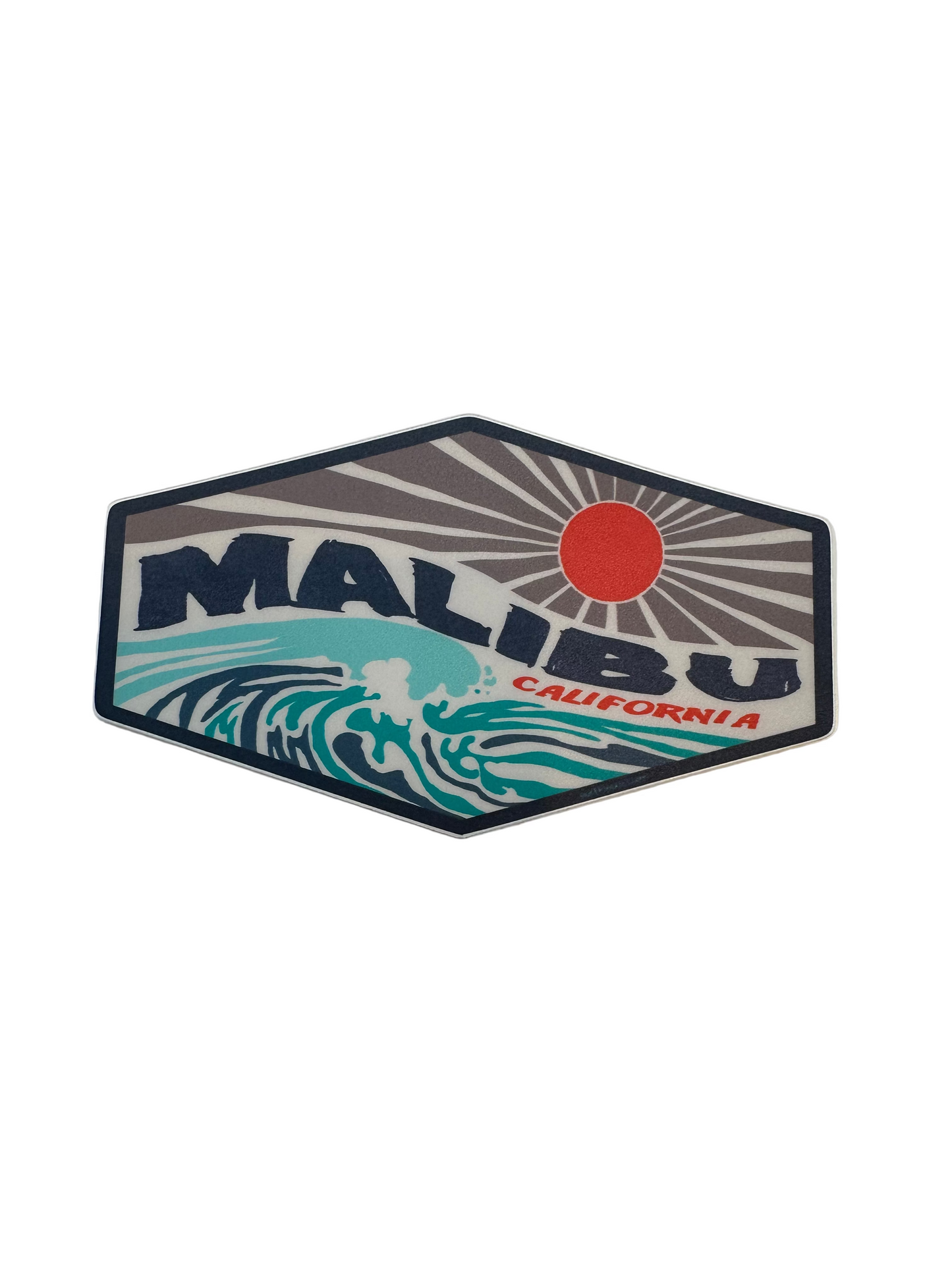 Malibu Wavy Sticker - Large