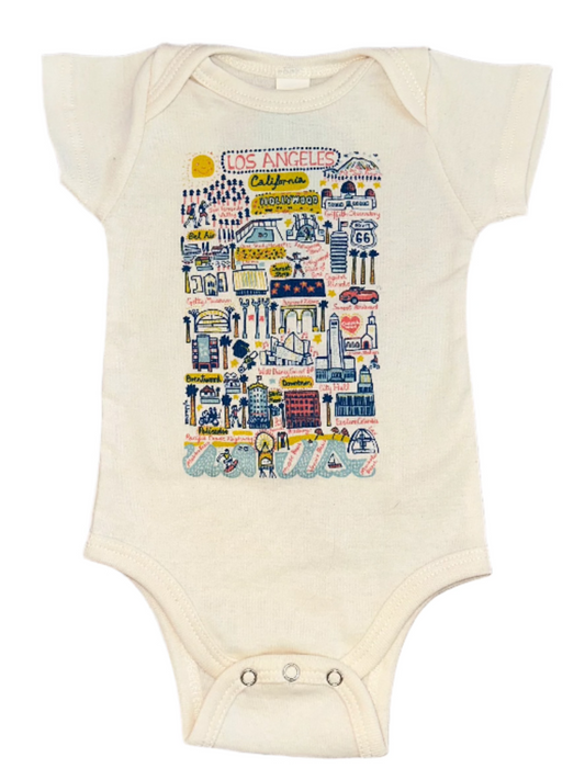 Baby Los Angeles Map Onsie