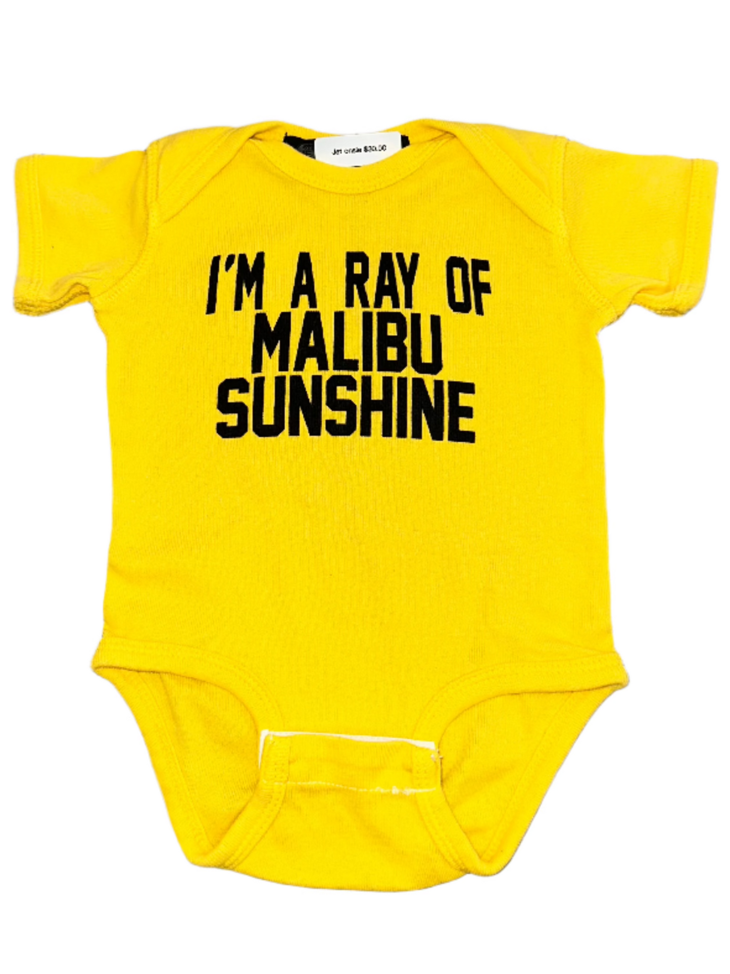 Baby "I'm a Ray of Malibu Sunshine" Onesie