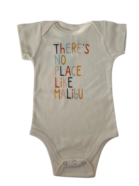Baby "There's No Place Like Malibu" Onsie