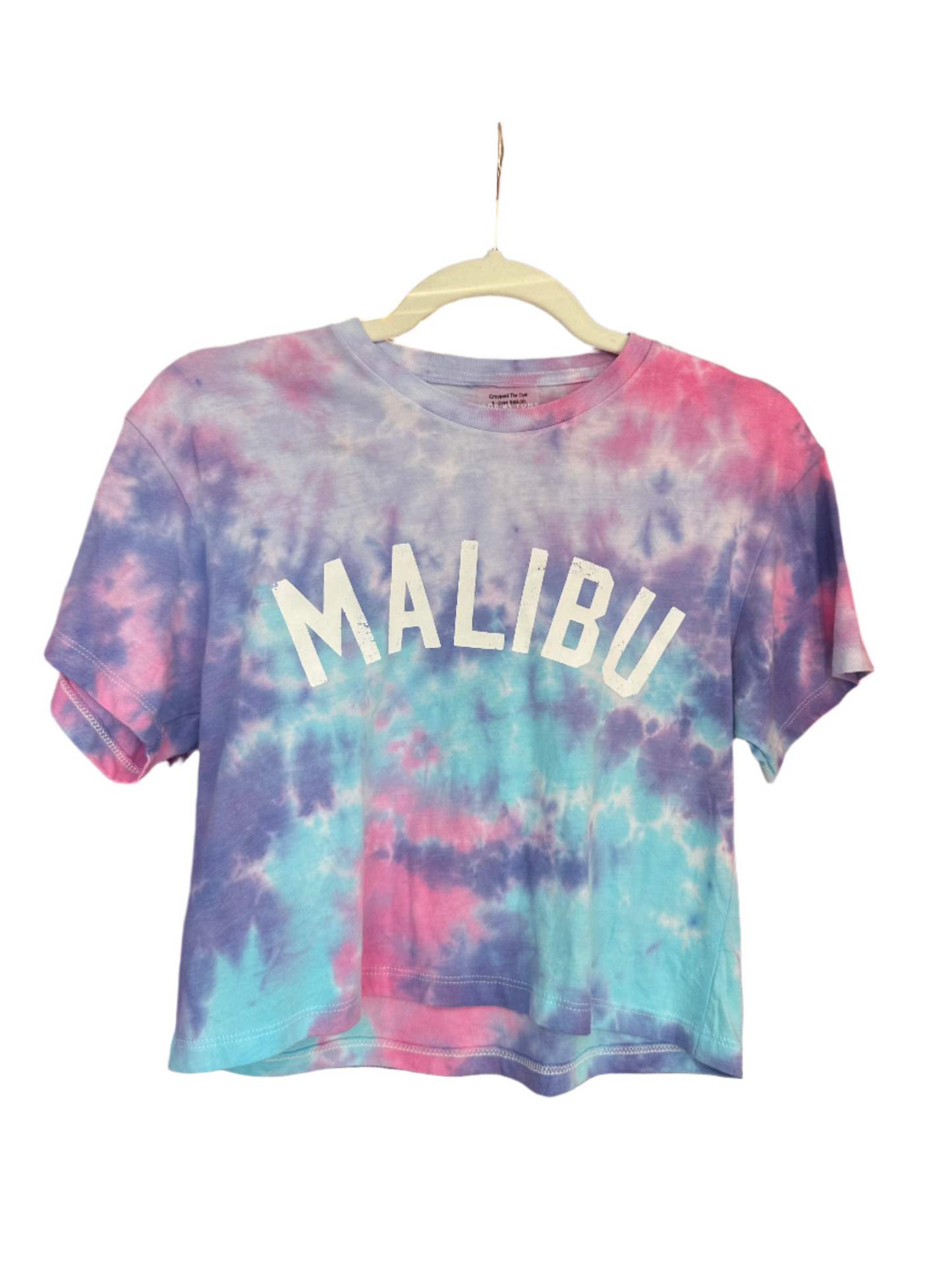 Malibu Cropped Tie Dye T-Shirt