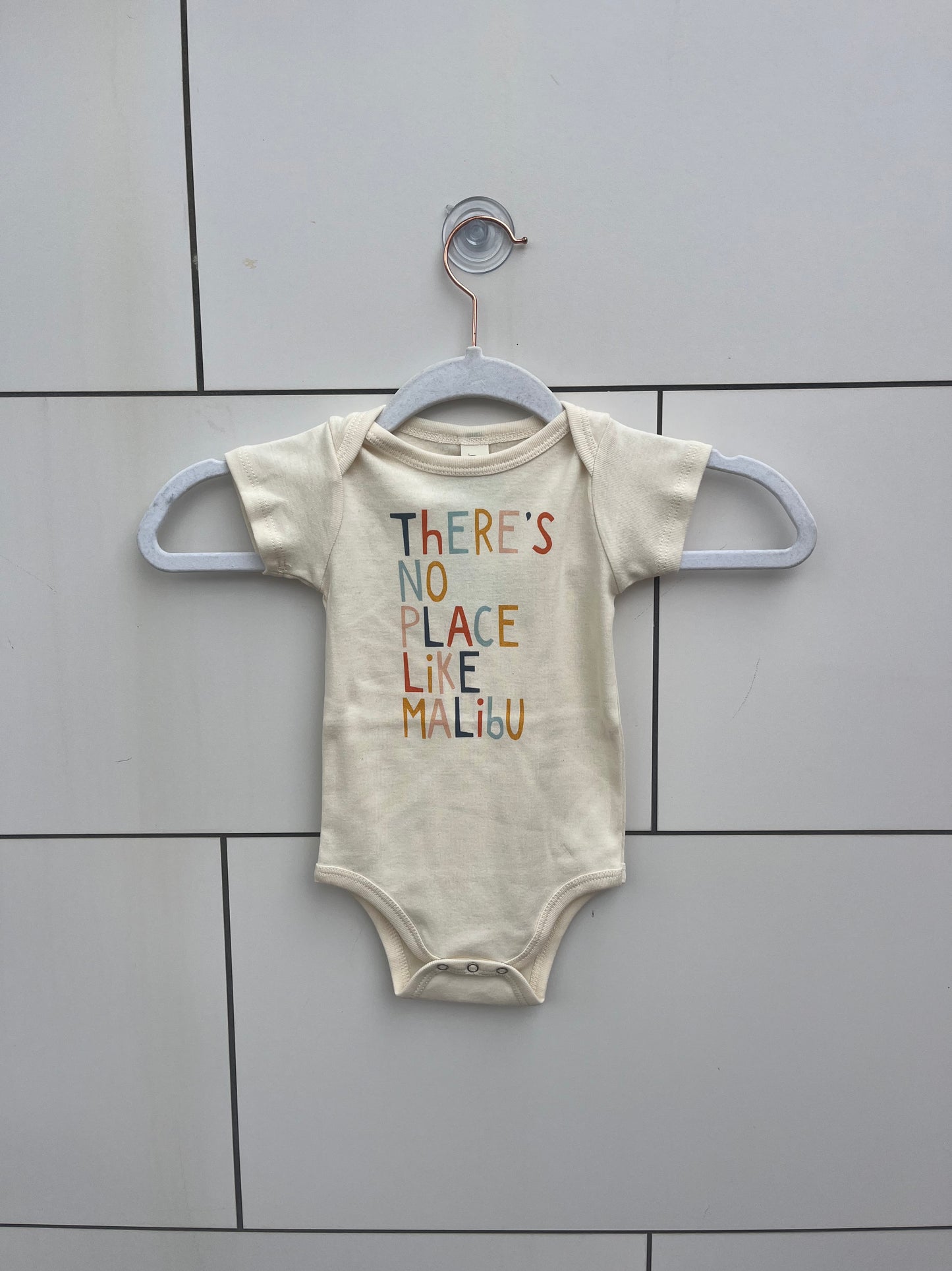 Baby "There's No Place Like Malibu" Onsie