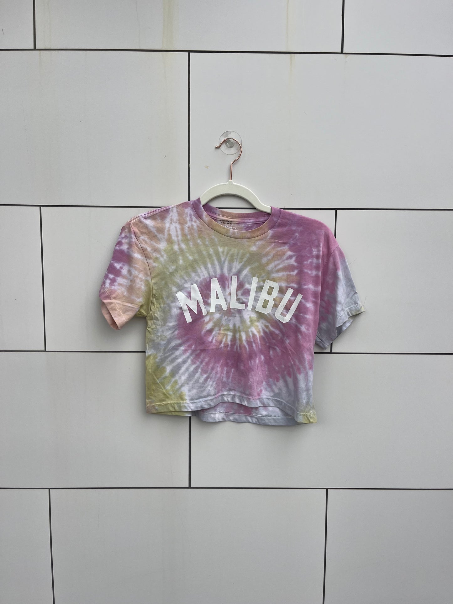 Malibu Cropped Tie Dye T-Shirt