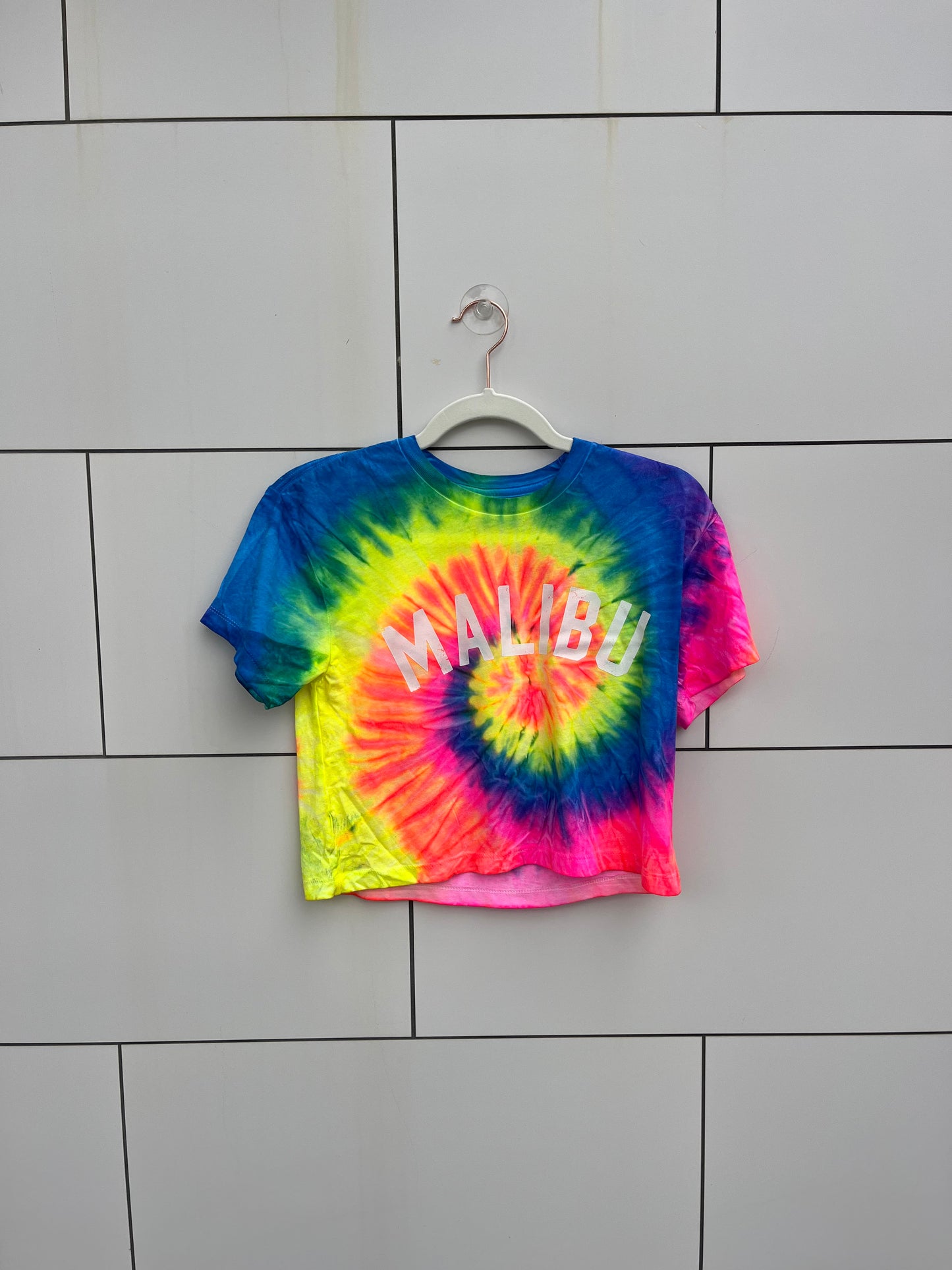 Malibu Cropped Tie Dye T-Shirt