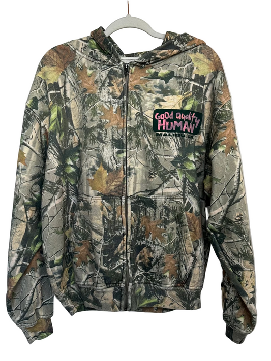Good Quality Human Camo Zip Up