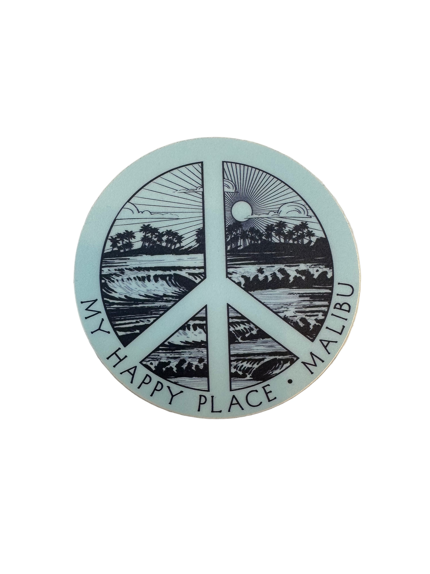 Peace Malibu Sticker- Large