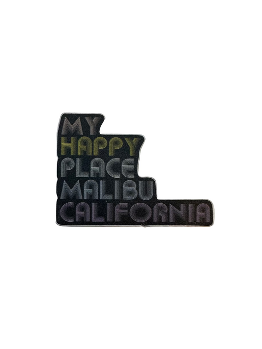My Happy Place Malibu Sticker - Small