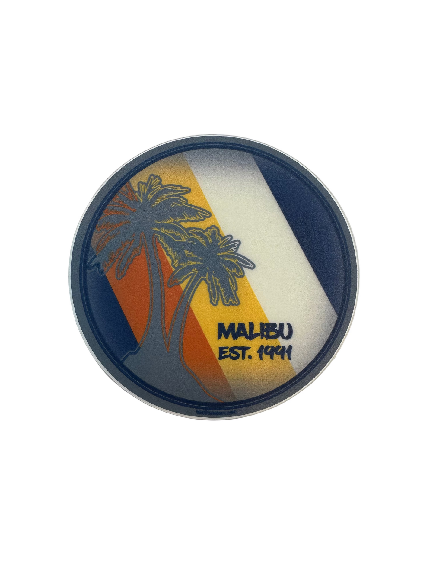 Round Palm Tree Sticker - Large